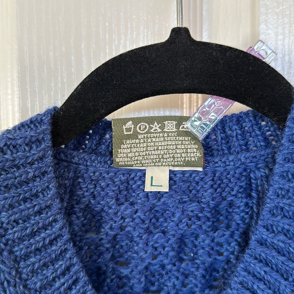 Blue CARRAIG DONN Fisherman Sweater Coat - Picture 5 of 9